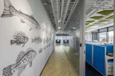 Фото интерьера рабочей зоны офиса в стиле минимализм