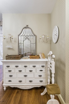 Фото интерьера входной зоны квартиры в стиле шале