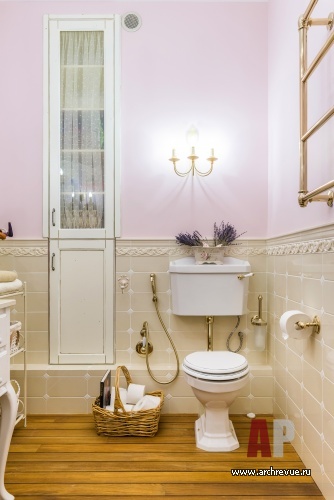 Фото интерьера санузла квартиры в средиземноморском стиле