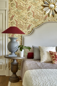 Фото интерьера спальни дома в стиле фьюжн