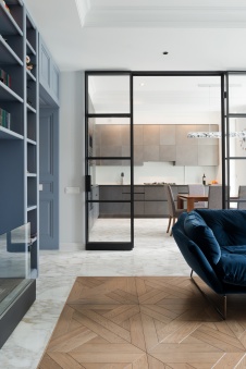 Фото интерьера кухни квартиры в стиле фьюжн