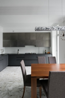 Фото интерьера кухни квартиры в стиле фьюжн