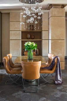 Фото интерьера столовой квартиры в стиле ар-деко