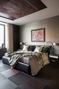 Фото интерьера спальни квартиры в стиле ар-деко