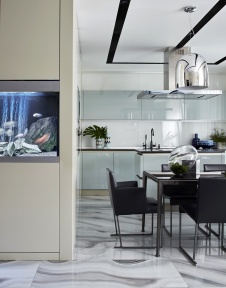 Фото интерьера кухни квартиры в современном стиле