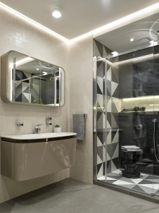 Фото интерьера санузла квартиры в современном стиле