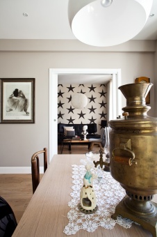 Фото интерьера гостиной квартиры в скандинавском стиле