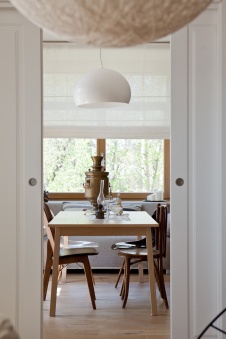 Фото интерьера столовой квартиры в скандинавском стиле