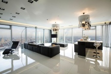 Фото интерьера гостиной квартиры в стиле минимализм