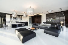 Фото интерьера гостиной квартиры в стиле минимализм