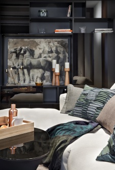 Фото интерьера гостиной квартиры в современном стиле