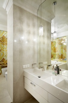 Фото интерьера санузла квартиры в стиле ар-деко