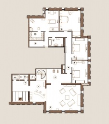 План 2 этажа 2-х этажной квартиры 760 кв. м.