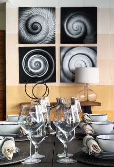 Фото интерьера столовой квартиры в стиле лофт