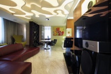 Фото интерьера гостиной квартиры в современном стиле