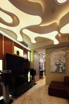 Фото интерьера гостиной квартиры в современном стиле