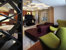 Фото интерьера гостиной квартиры в современном стиле