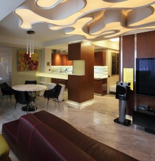 Фото интерьера зоны отдыха квартиры в современном стиле