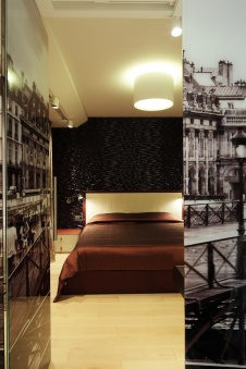 Фото интерьера спальни квартиры в современном стиле