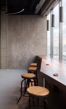 Фото интерьера рабочей зоны офиса в стиле минимализм