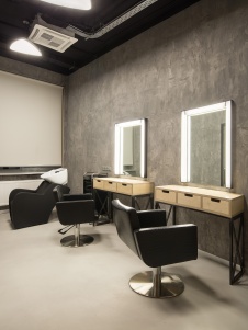 Фото интерьера парикмахерской офиса в стиле минимализм