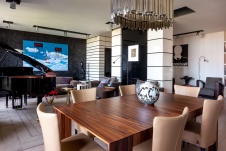 Фото интерьера гостиной квартиры в американском стиле