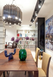 Фото интерьера столовой квартиры в американском стиле