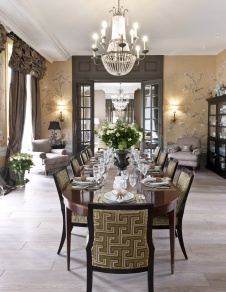 Фото интерьера столовой дома в американском стиле