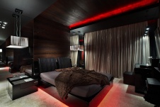 Фото интерьера спальни квартиры в стиле гламур