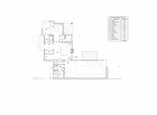 Планировка 1 этажа частного дома с современной архитектурой.