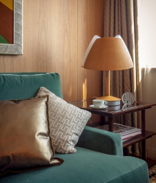 Фото интерьера гостиной квартиры в стиле ар-деко