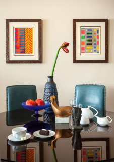 Фото интерьера столовой квартиры в стиле ар-деко