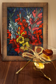 Фото интерьера гостиной квартиры в стиле ар-деко