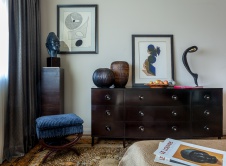 Фото интерьера спальни квартиры в стиле ар-деко