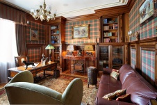 Фото интерьера кабинета дома в английском стиле