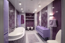 Фото интерьера санузла квартиры в современном стиле Фото интерьера ванной квартиры в современном стиле