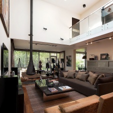 Фото интерьера гостиной дома в современном стиле