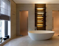 Фото интерьера ванной дома в современном стиле