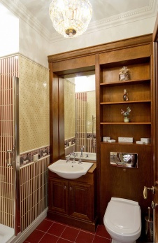 Фото интерьера санузла квартиры в стиле неоклассика