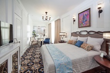 Фото интерьера спальни в стиле неоклассика