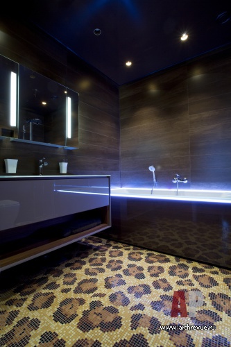Фото интерьера ванной квартиры в стиле лофт Фото интерьера санузла квартиры в стиле лофт
