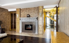 Фото интерьера каминной дома в стиле фьюжн