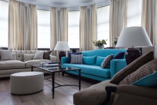 Фото интерьера гостиной квартиры в стиле фьюжн