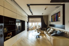 Фото интерьера гостиной квартиры в стиле минимализм