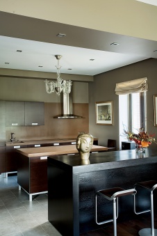 Фото интерьера кухни дома в современном стиле