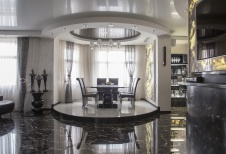 Фото интерьера столовой квартиры в стиле ар-деко