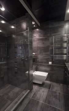 Фото интерьера санузла квартиры в стиле ар-деко