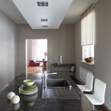 Фото интерьера кухни небольшого дома в эко стиле