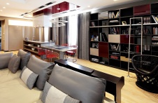 Фото интерьера гостиной квартиры в стиле минимализм