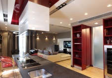 Фото интерьера гостиной квартиры в стиле минимализм